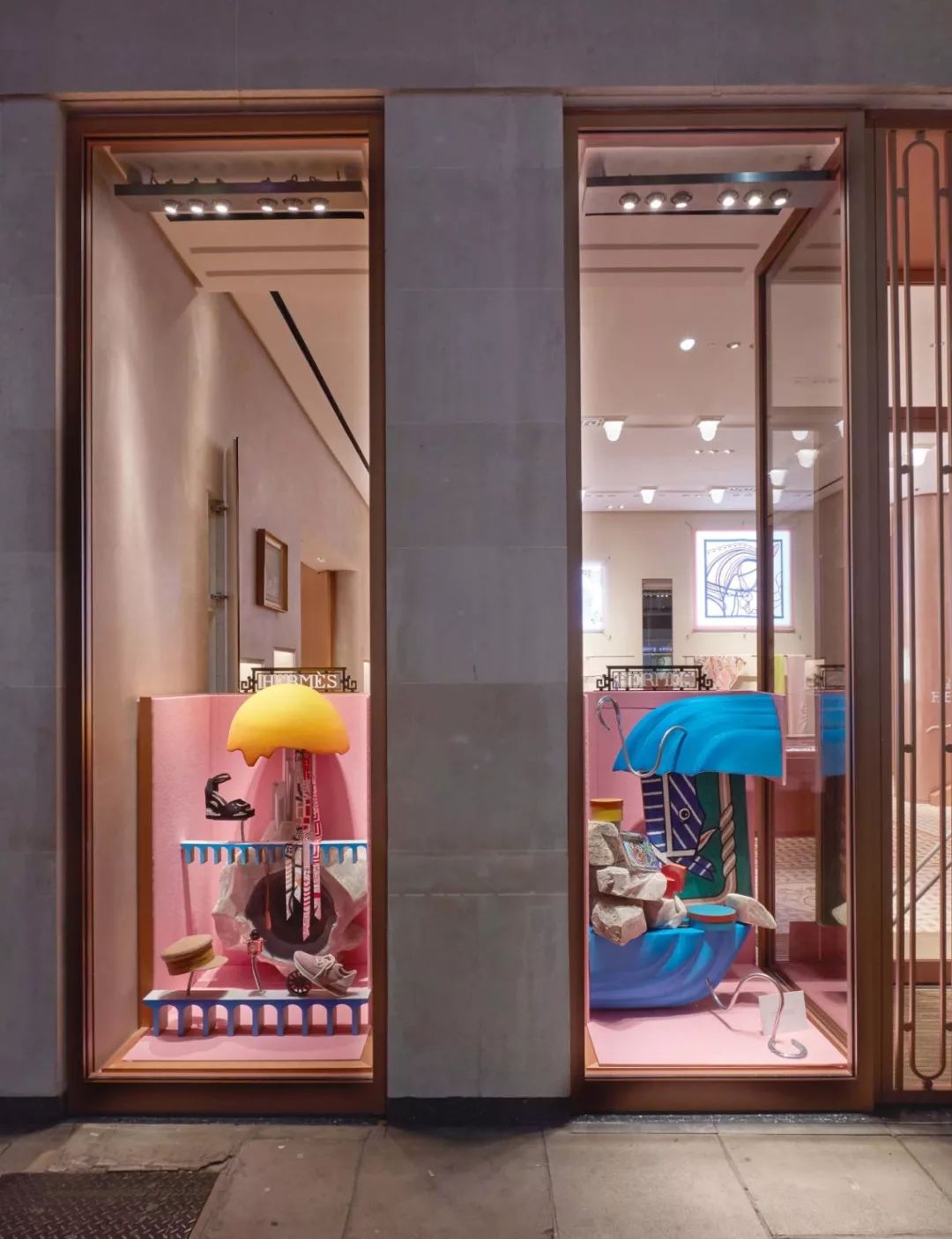 爱马仕最新的橱窗设计,手工制作的梦幻艺术空间