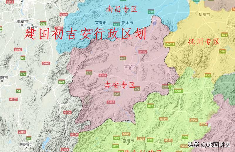 吉安行政区划图变化,吉安行政区划调整最新消息