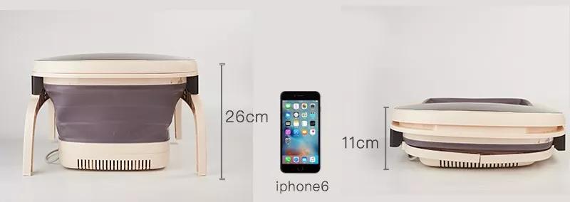 可加热足浴盆可折叠,折叠足浴按摩加热洗脚盆