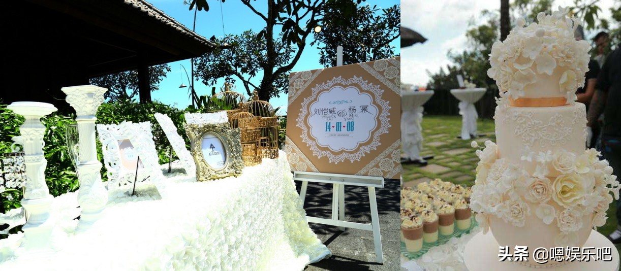 明星婚礼现场布置,张馨予婚礼现场金碧辉煌