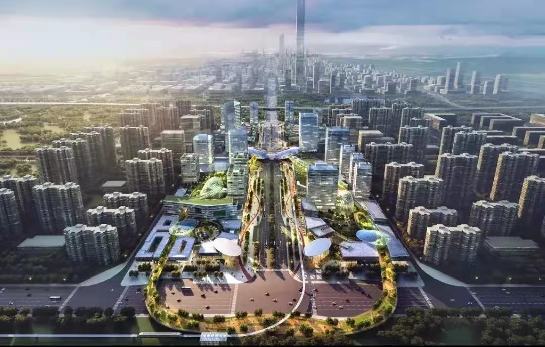 西咸新区复兴大道大轴线规划图,西安大轴线最新进展