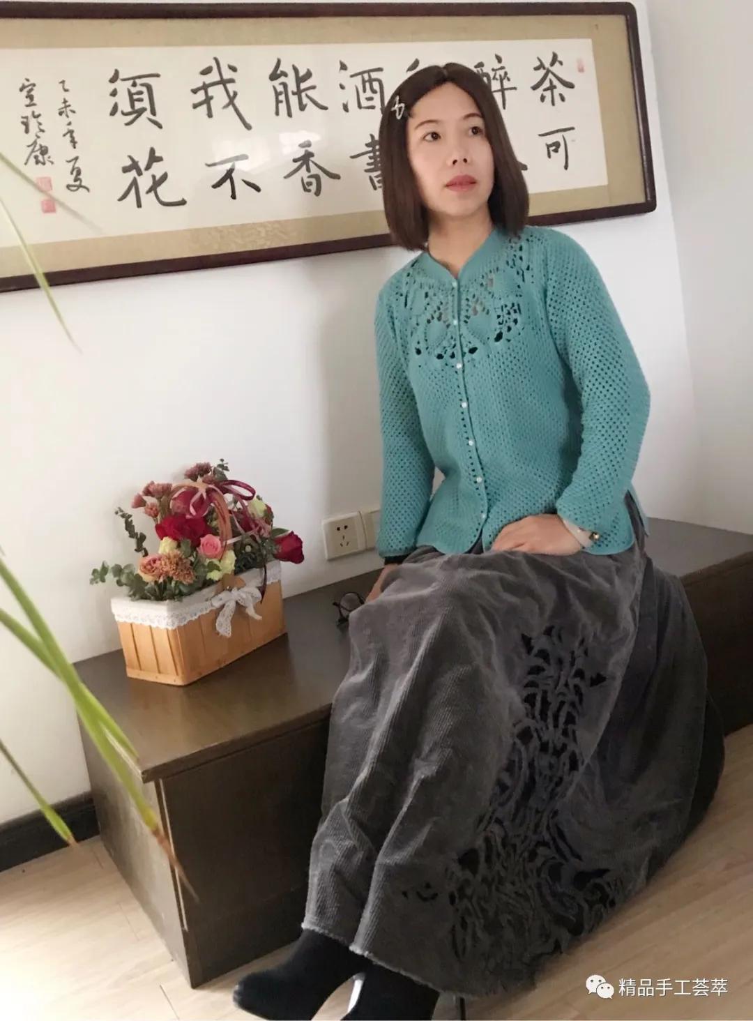 乐织小舍老师的一款中式风格开衫