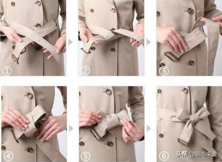 怎样给大衣的腰带系好看的蝴蝶结,大衣腰带后面打结方法不要蝴蝶结