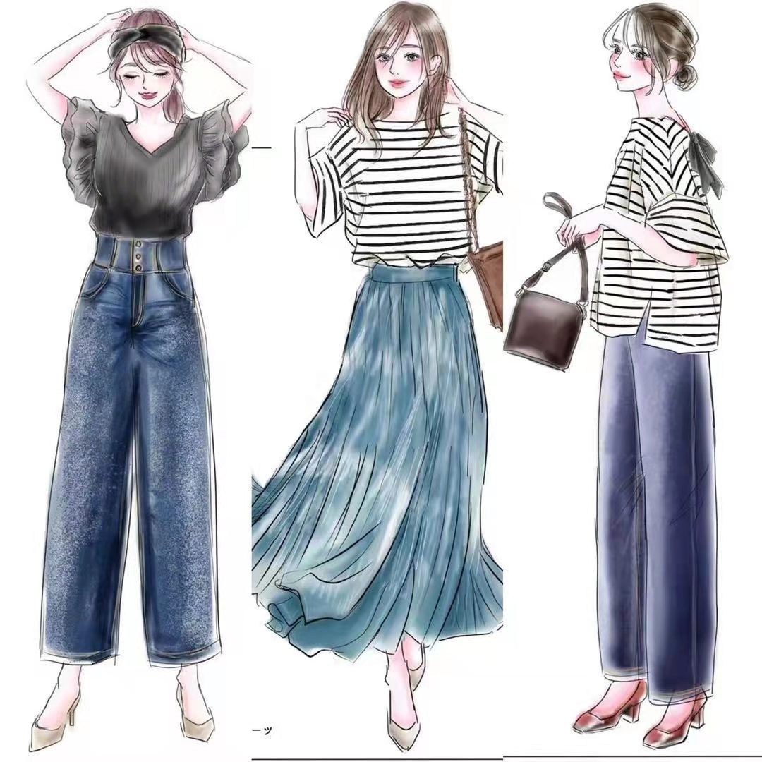 铅笔手绘时装效果图,时装效果图手绘系列