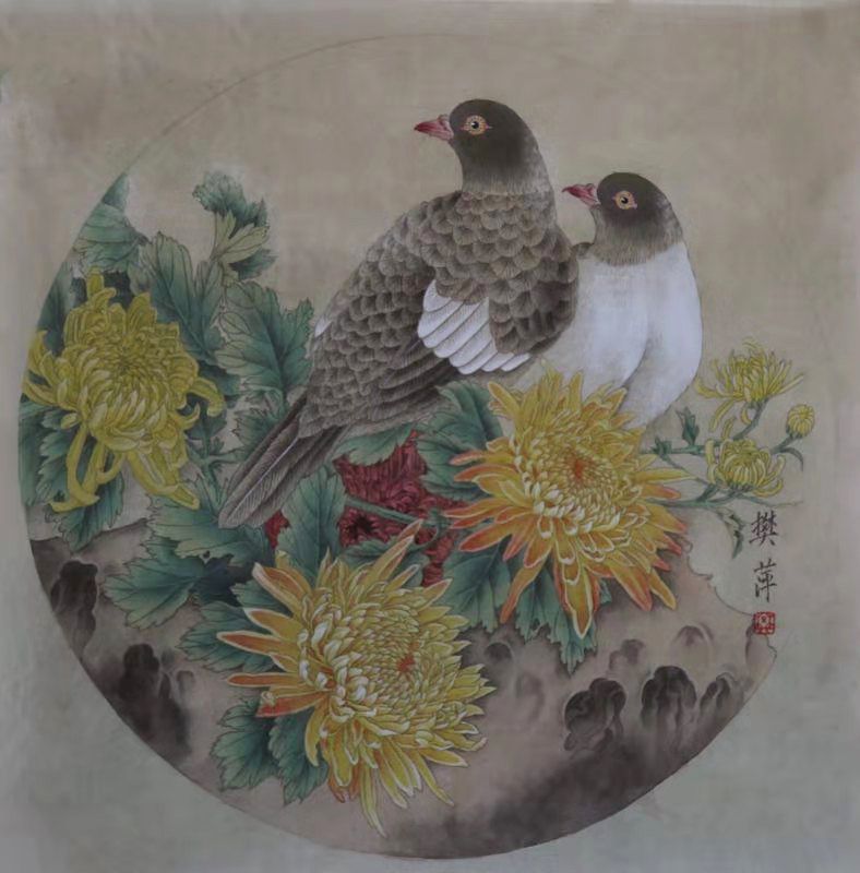 工笔花鸟的教学解析,工笔花鸟技法教学