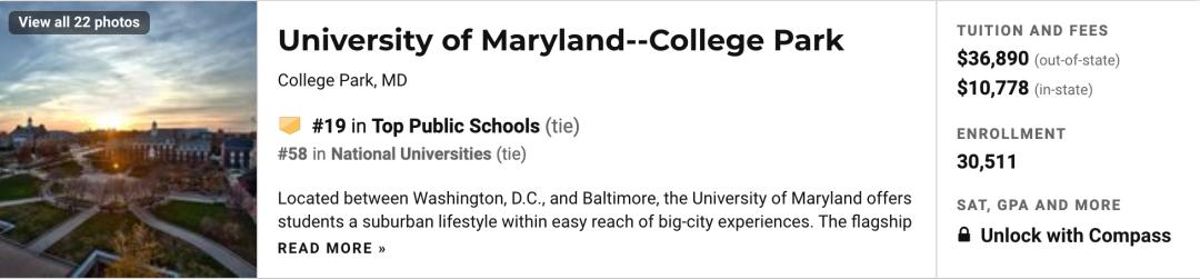 2021年美国康涅狄格大学排名,2023年usnews全美公立大学排名