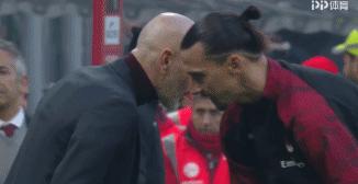 无人防守踢门柱,伊布二次回米兰表现