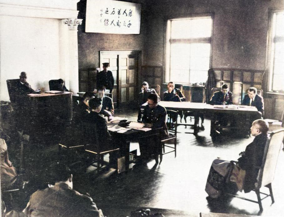 战犯老照片,处决日本七大战犯影像