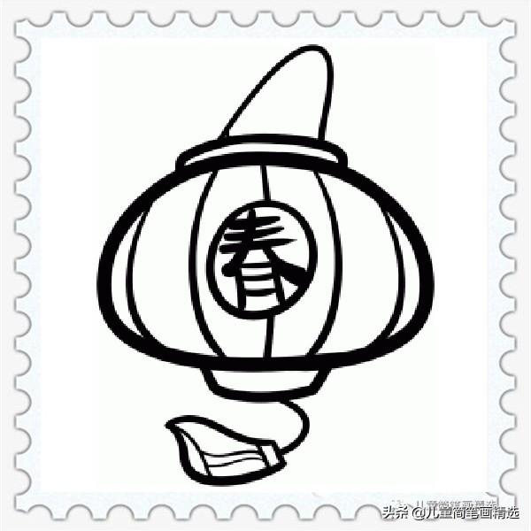 画灯笼简笔画的教程,各种灯笼简笔画画法