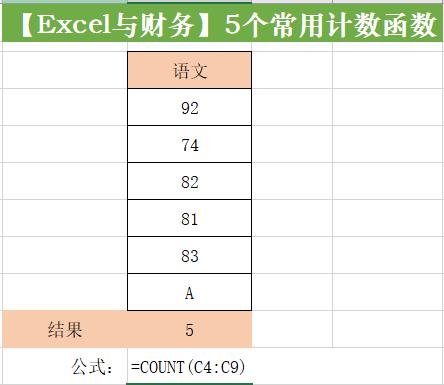 工作常用excel函数sum,excel行计数用什么函数