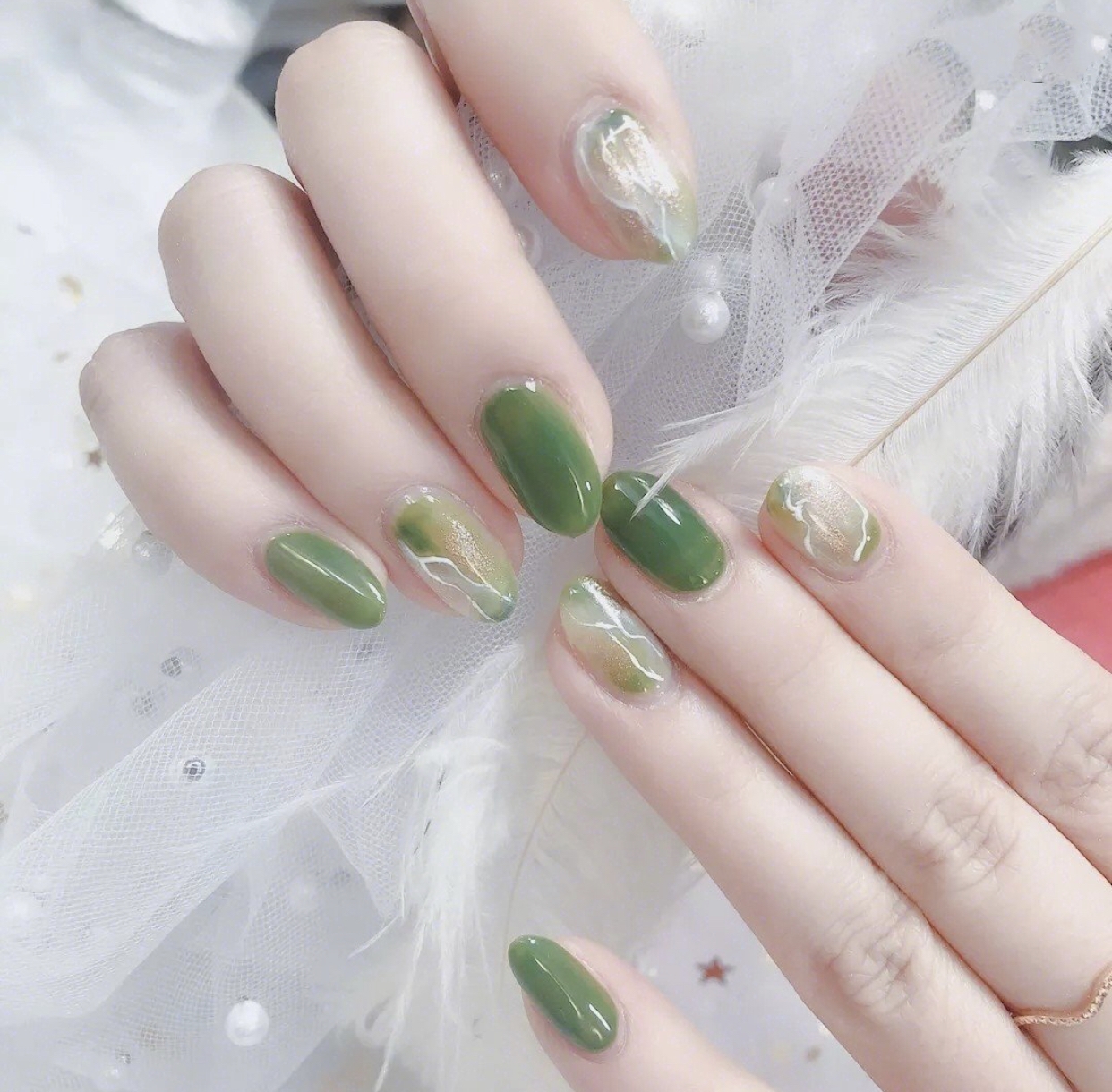 仙气十足的透明美甲,赶走夏日炎热怎能少得了它