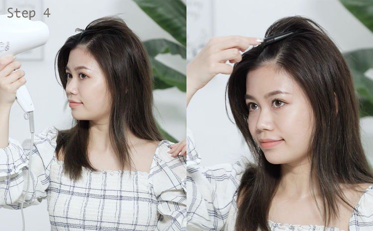 头发扁塌如何有蓬松感,拯救头顶头发扁塌卷发