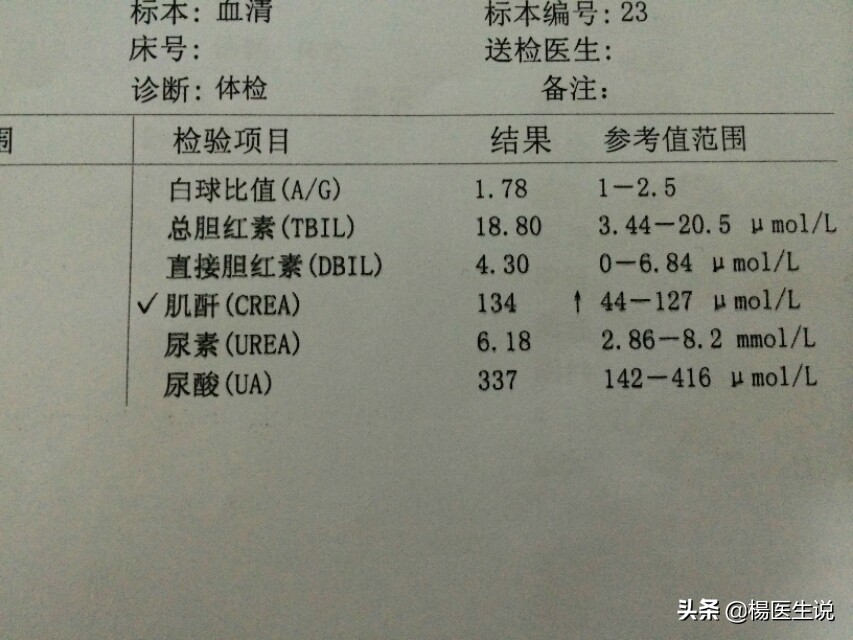 肌酐109多久成尿毒症,体检查出肌酐120严重吗