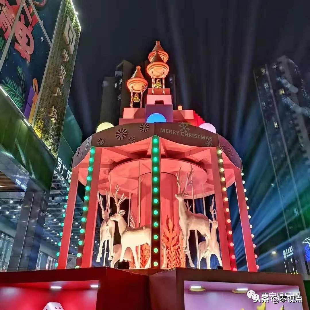 西安圣诞好看又好吃的餐厅,西安圣诞美陈
