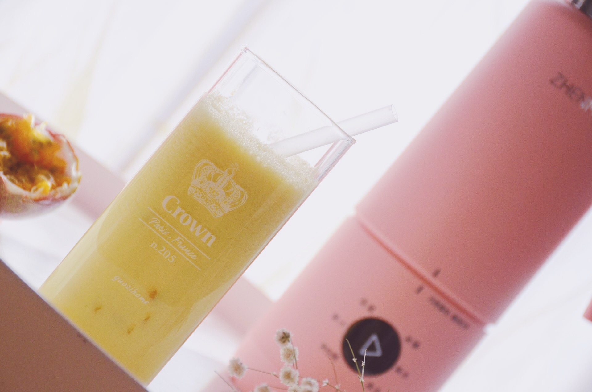 芒果百香果奶昔家常做法,芒果奶昔热饮奶茶店做法