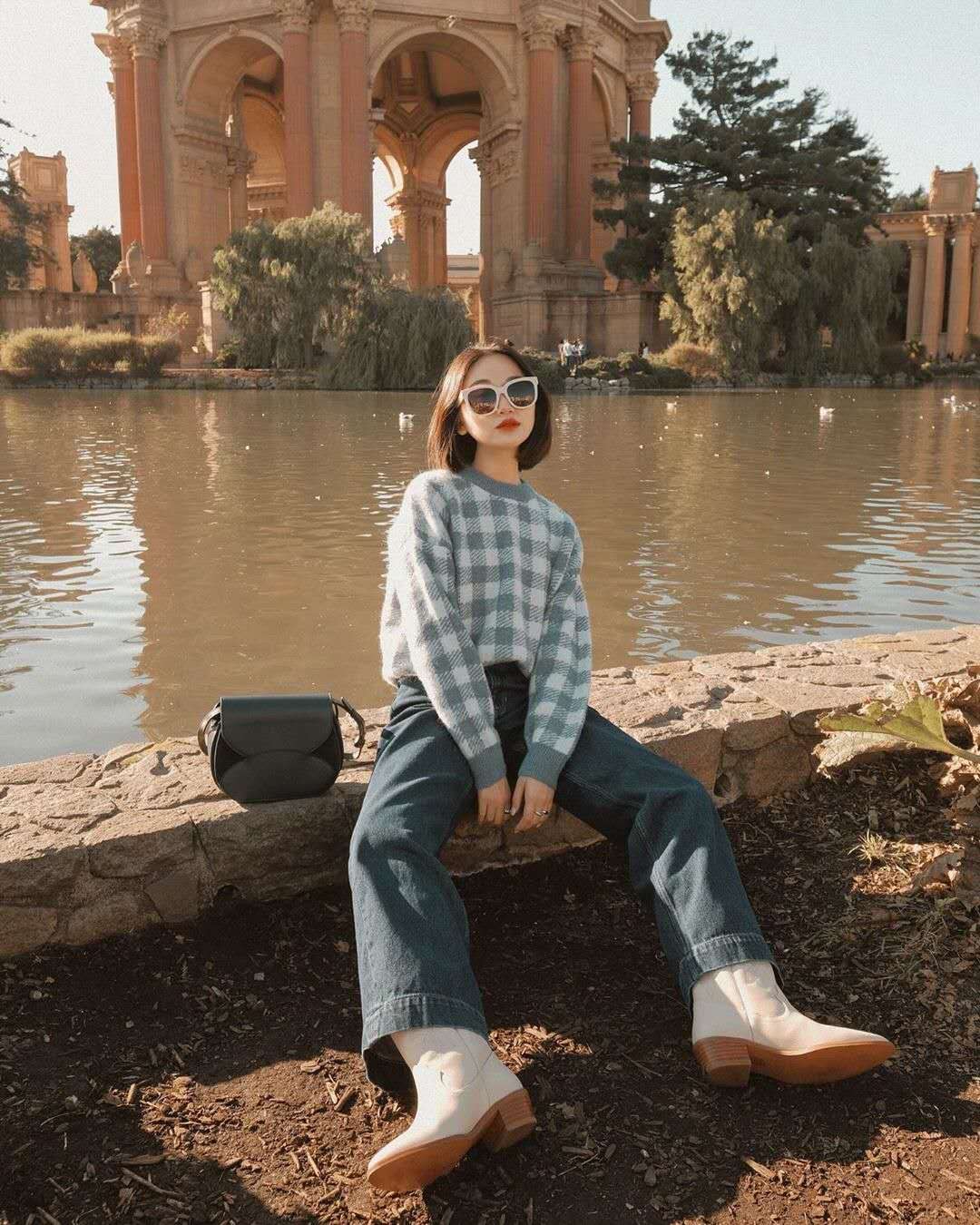 155小个子阔腿裤穿搭上衣,每个女生都应该尝试的阔腿裤穿搭