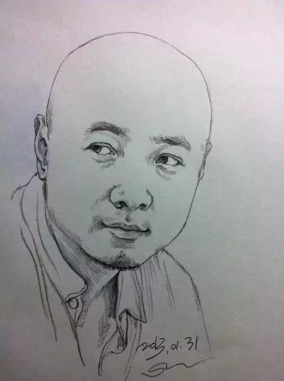 人物速写肖像画,速写是看一眼就能画出来的吗