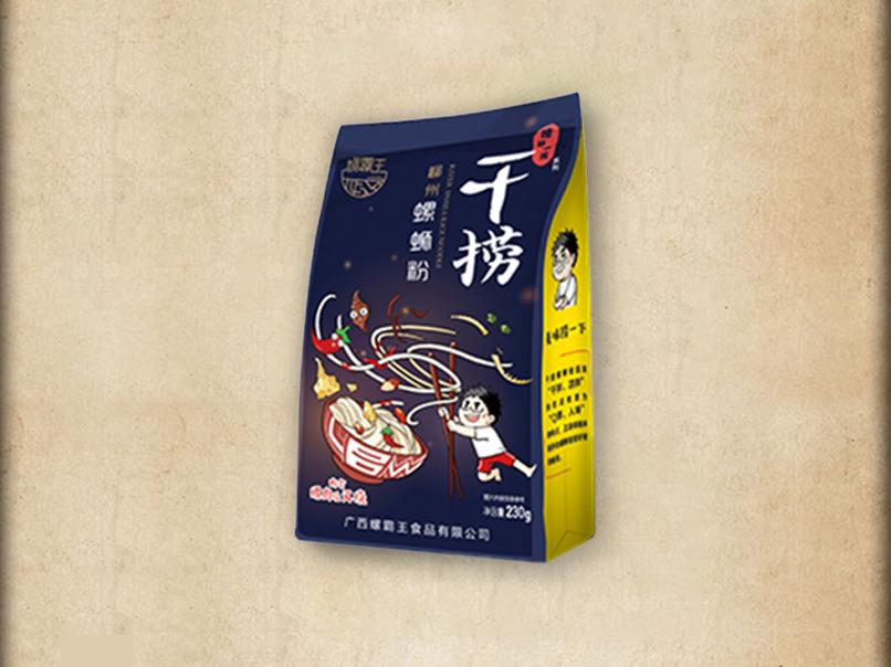 螺蛳粉包装设计效果图,特别好看的螺蛳粉包装