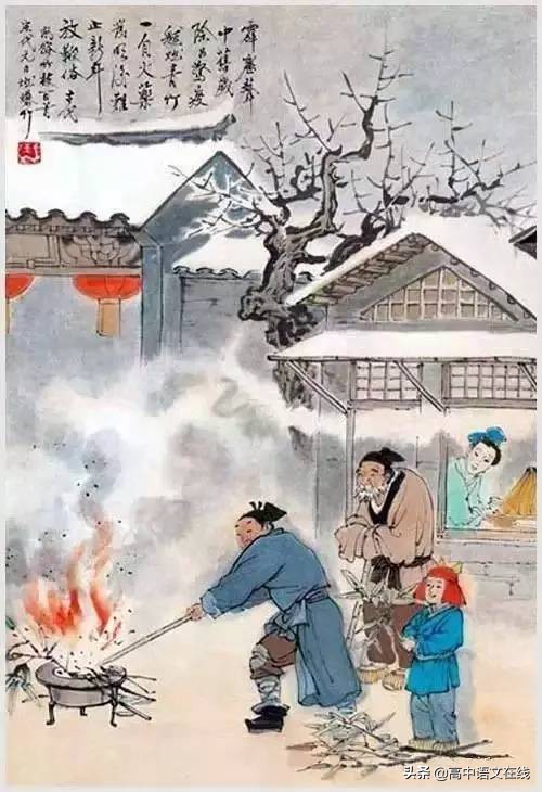 100首诗词图片,100首诗词100张风俗图太美了