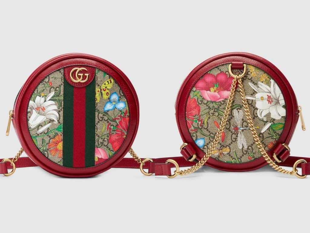 gucci花卉款的凯莉包,gucci最新款背包