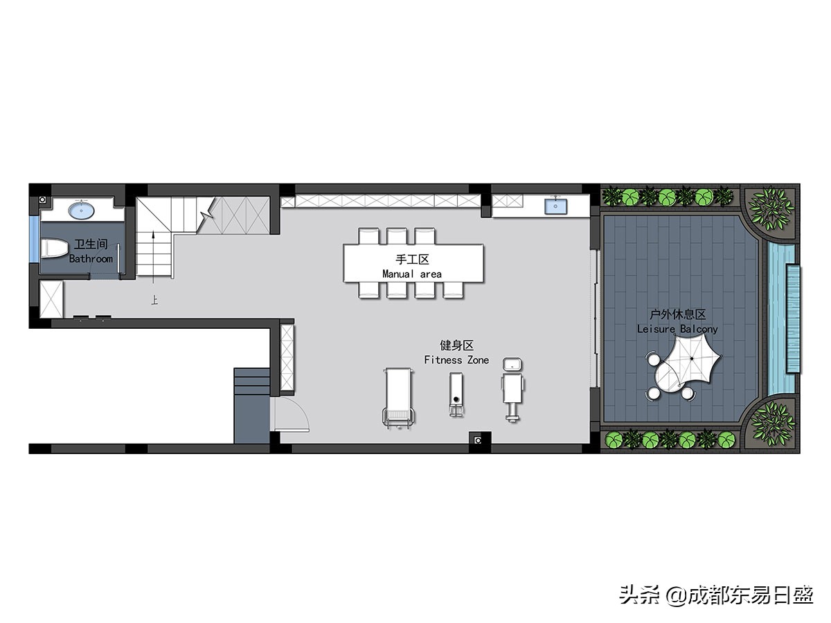 360平别墅轻奢风格装修案例赏析,成都廊桥水乡装修效果图