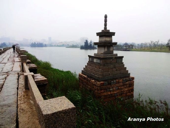 福建晋江安平桥视频,雨中安平桥