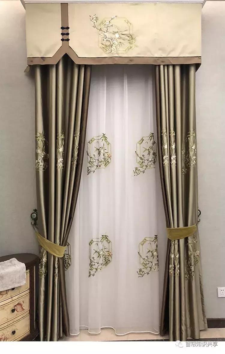 新中式25公分的帘头造型,新中式帘头尺寸