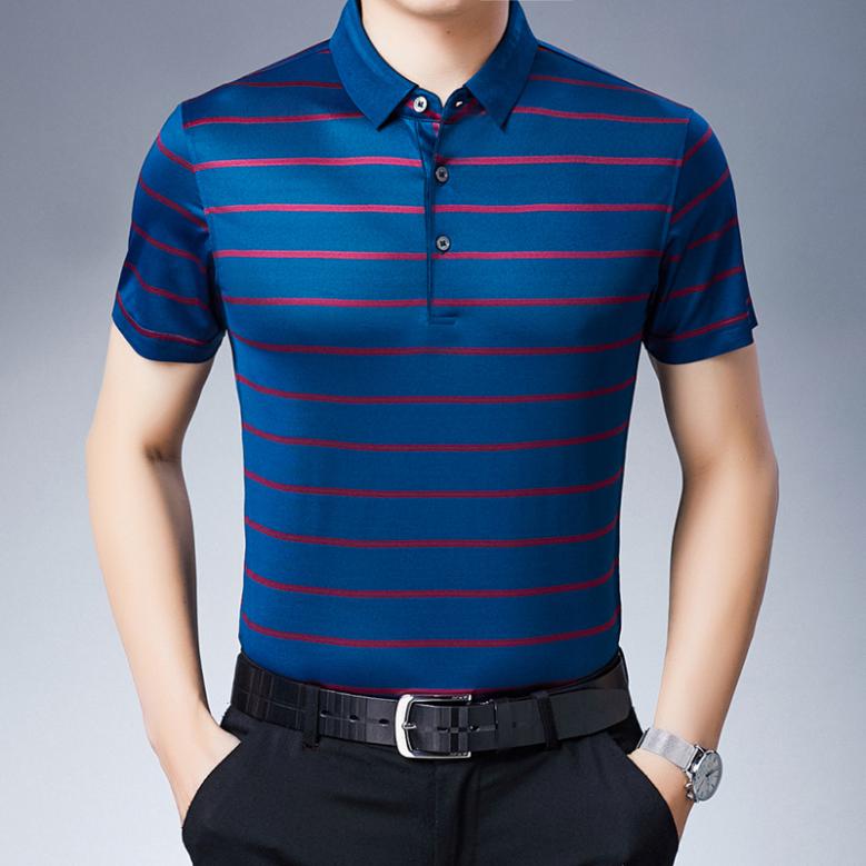 男装高级感与时尚感夏天polo衫,品质男装时尚百搭高档polo衫