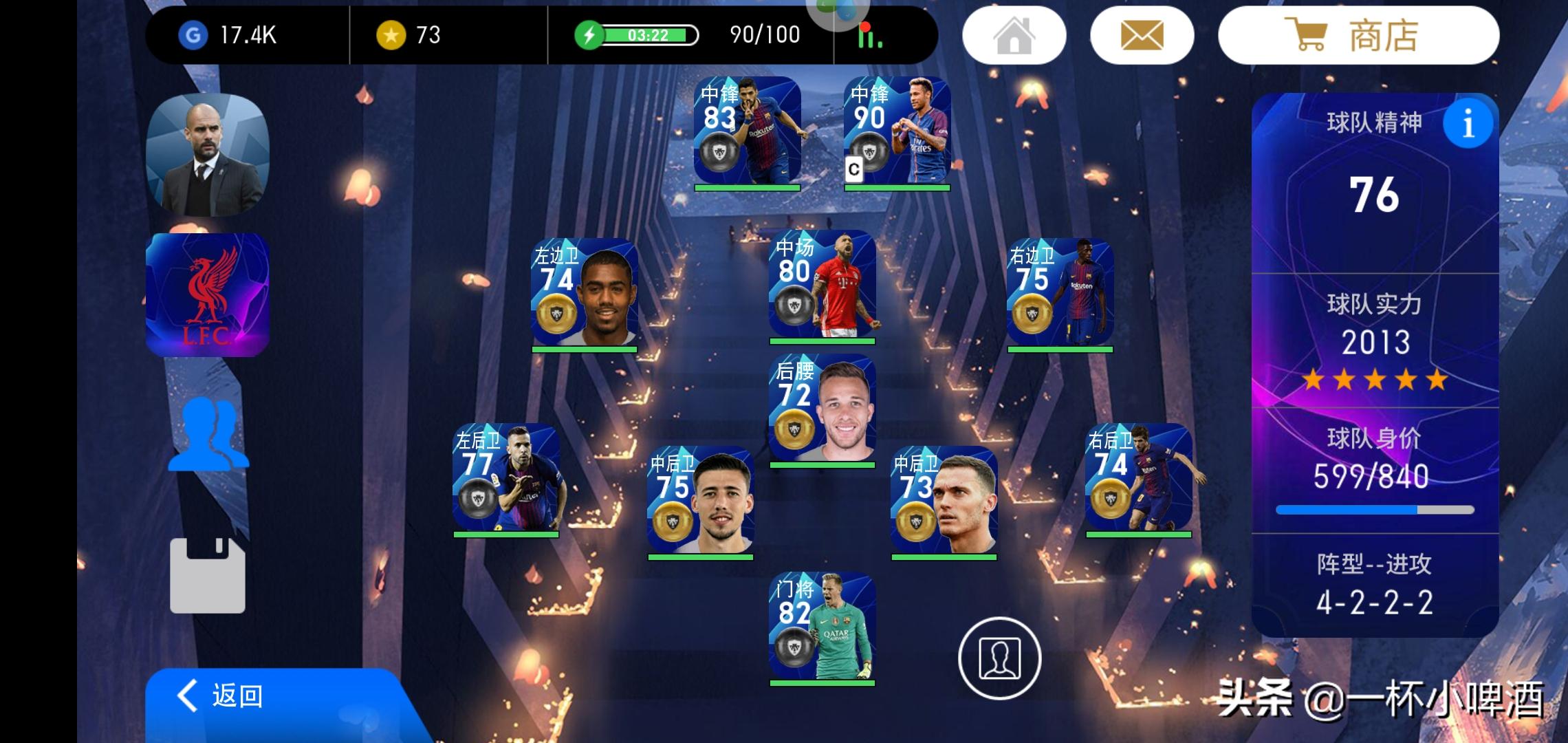 现在实况足球最好的阵容,最好用的实况足球阵容