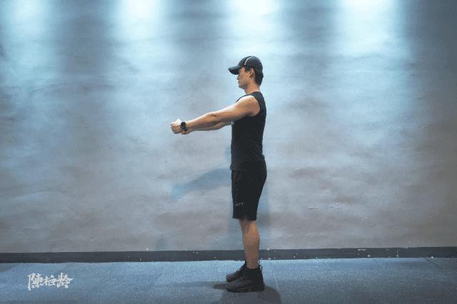 圆肩矫正动画,圆肩体态矫正训练