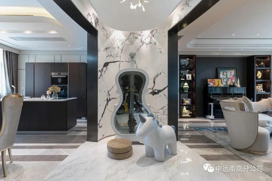 235大平层轻奢装修,230平现代轻奢大平层