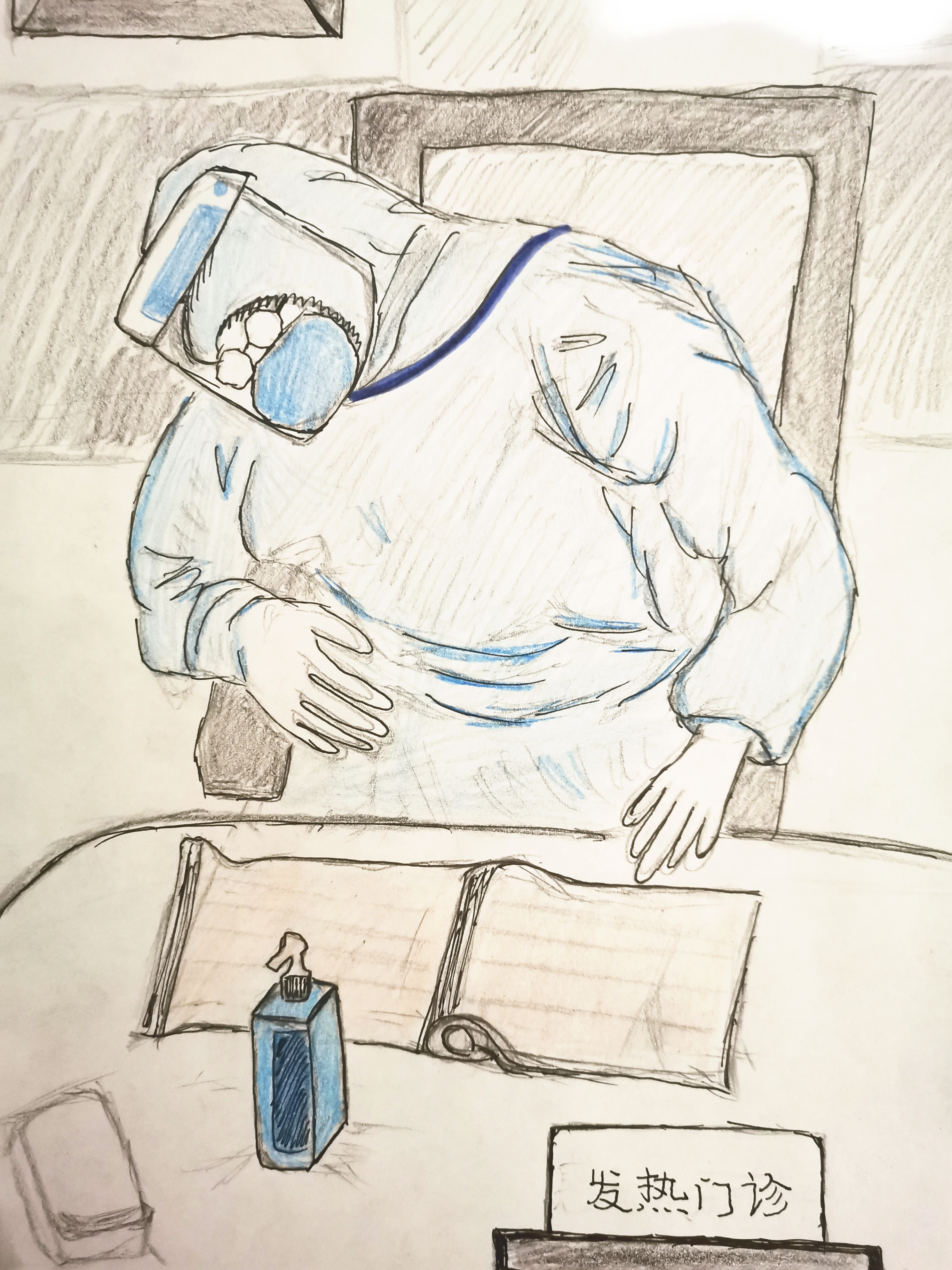 【济宁市第一人民医院】80后女护士手绘漫画传递最强抗疫力量