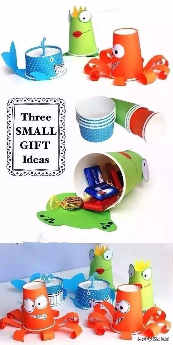 用两个纸杯手工制作纸杯娃娃,纸杯手工制作大全幼儿园手工