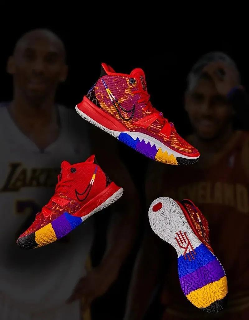 欧文穿欧文7打球图片,nba上脚欧文7紫黄破晓