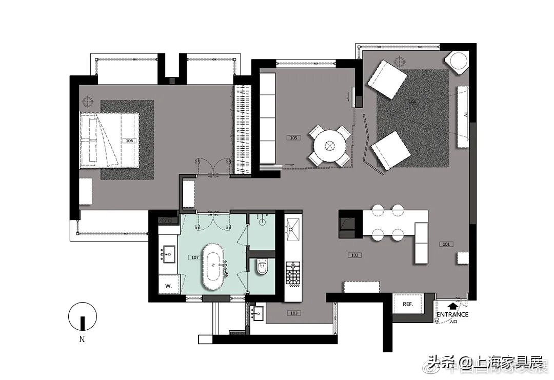 简约法式一室一厅 (一室一厅实用法式)