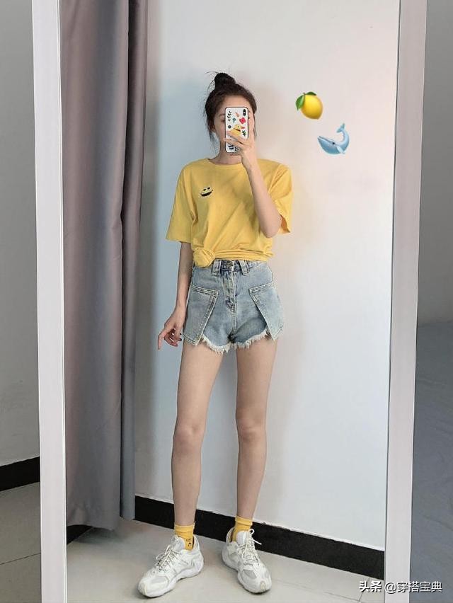 高颜值夏季穿搭学生党,夏天穿搭女学生党休闲套装