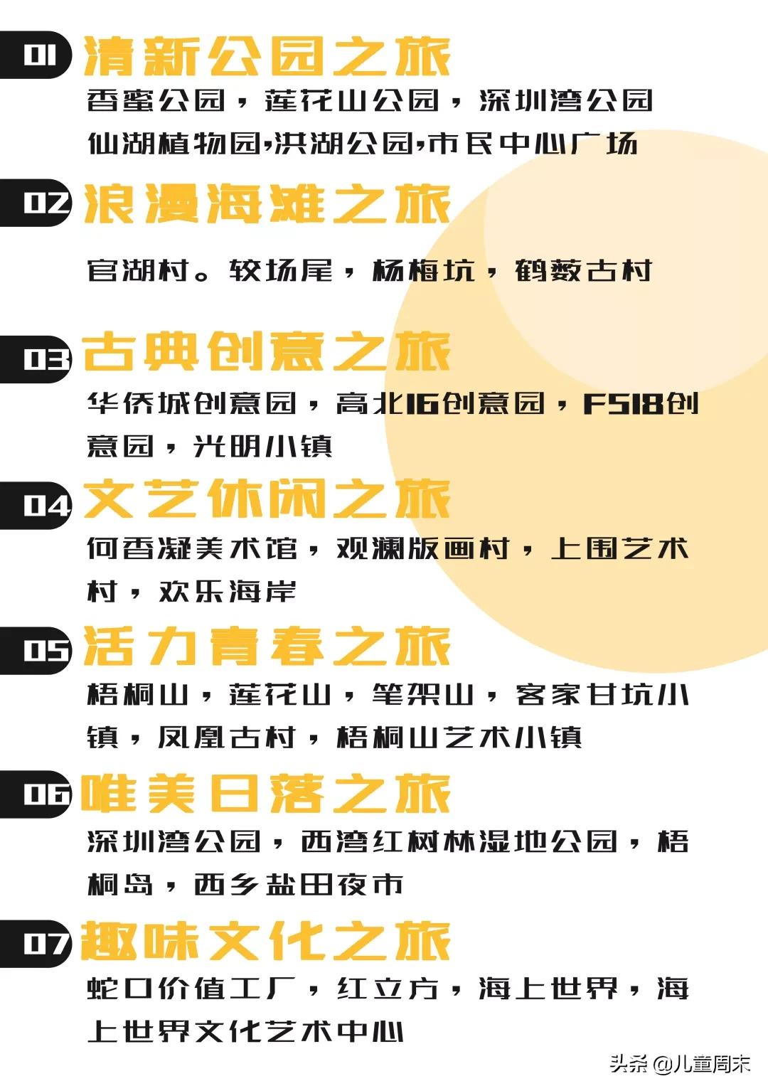 深圳十大免费景点路线,深圳10条绝美海岸线