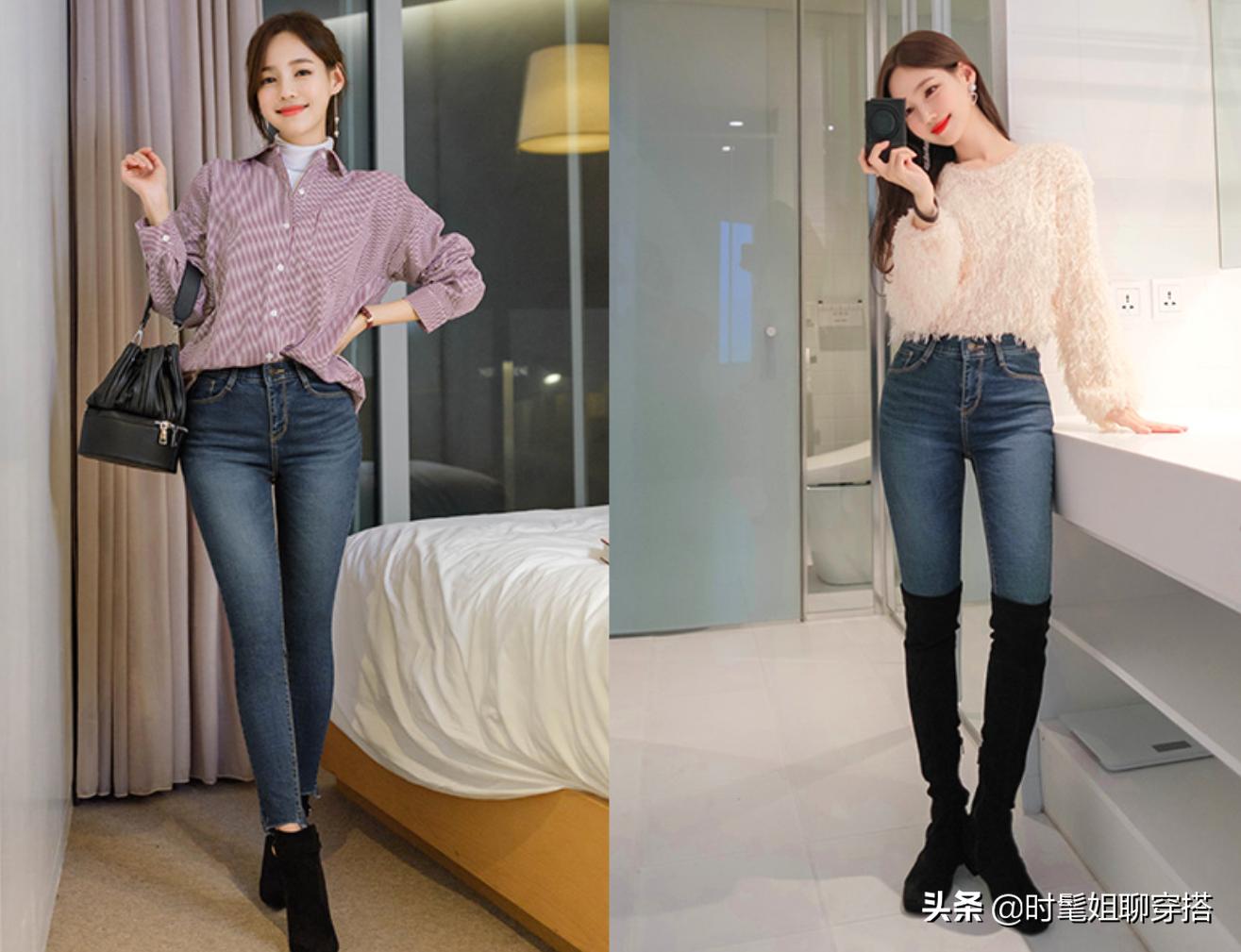 冬天穿加绒牛仔裤好看还是不加绒,冬季加绒牛仔裤修饰腿型推荐