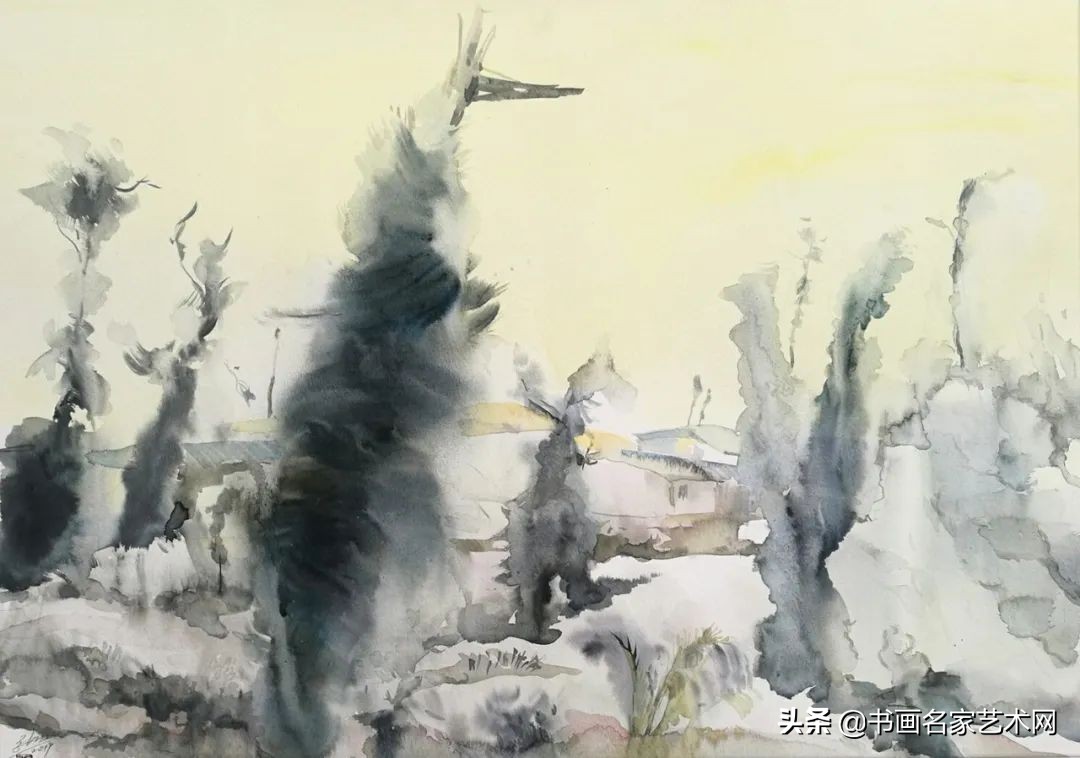 中国张虹,中国艺术水彩画