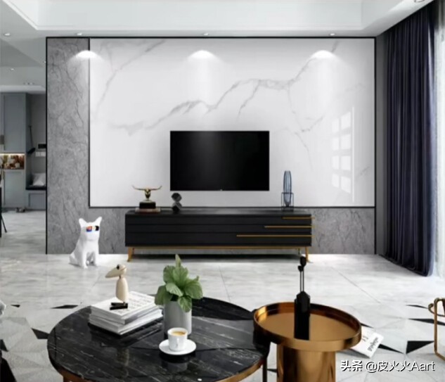 没有豪华的装修却有很美的背景墙,复式背景墙怎么装修才高档