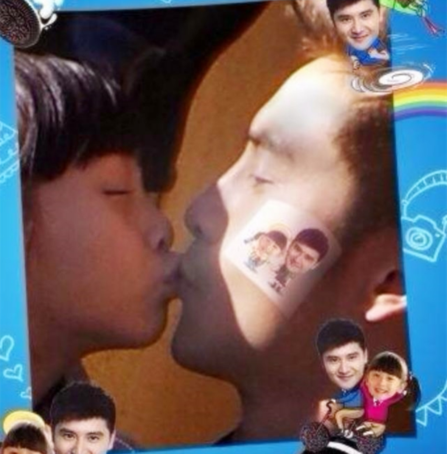 李嘉欣晒与儿子亲密合影,李嘉欣与儿子泳池拍亲嘴照