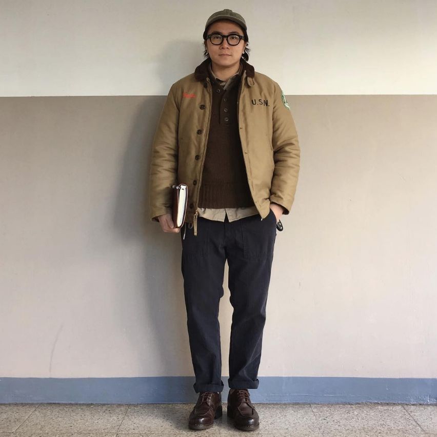 男人穿上工装,男人穿着打扮有品位