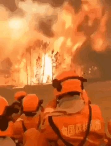 西昌山火肆虐过后救火者,西昌木里救火英雄
