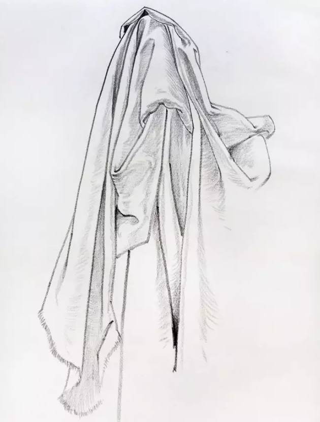 大块衣褶画法,衣褶不好看