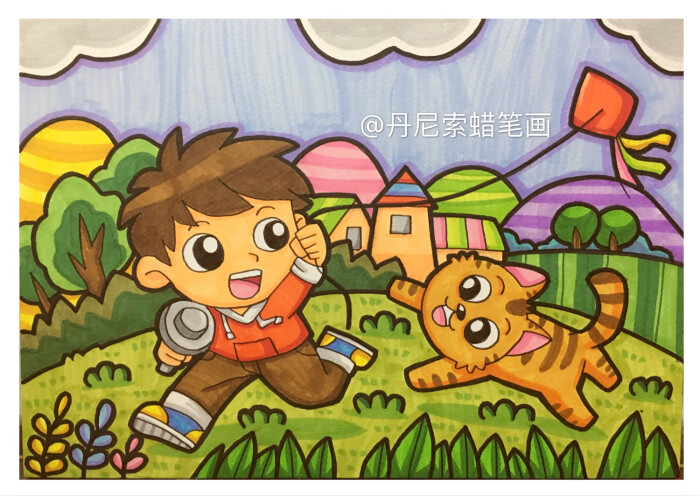 8-12岁儿童绘画范画,简单又好画的儿童画大全