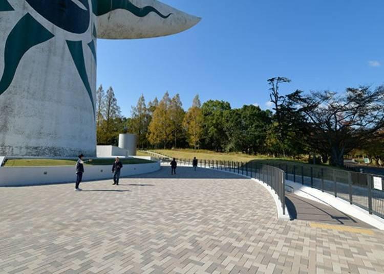 仿佛误入另一个世界的震撼景色,大阪万博公园太阳之塔