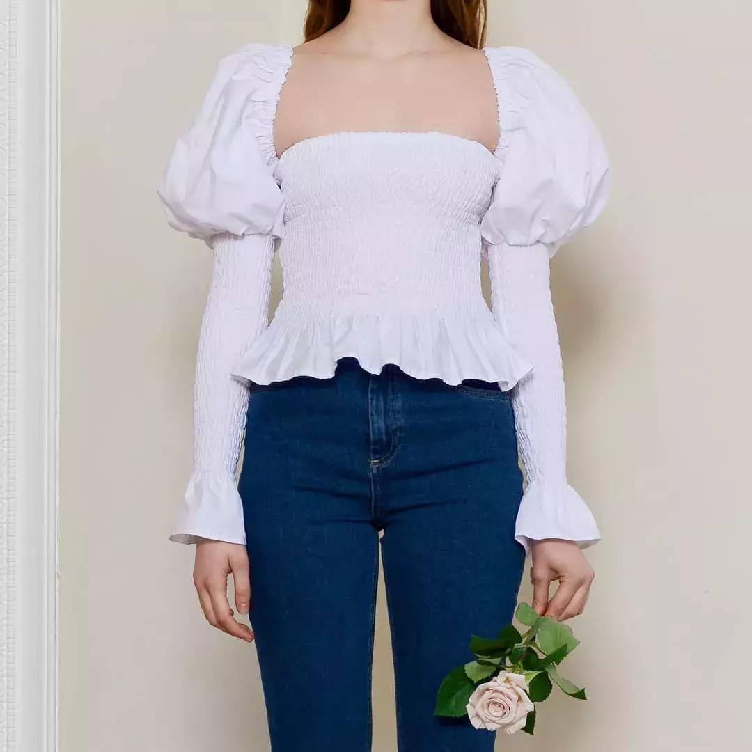 lisa圆领针织长袖罩衫,lisa短上衣推荐