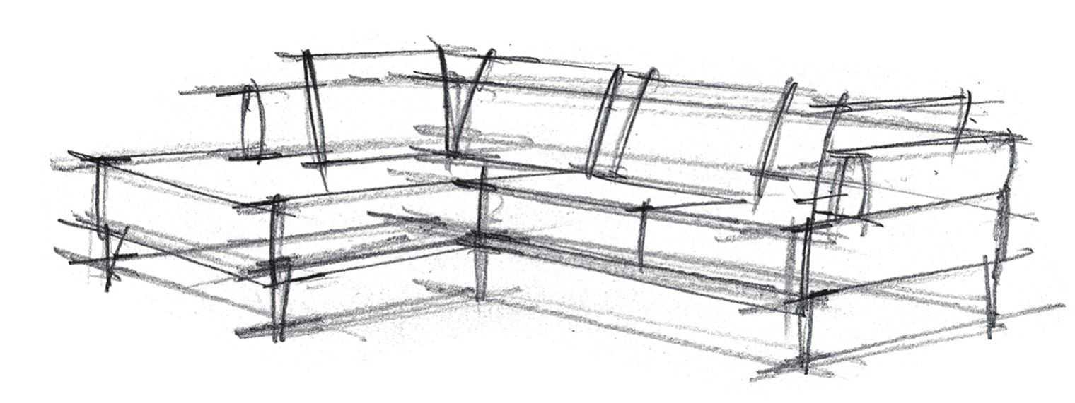 单体家具怎么绘制？分步骤教你画沙发和床，适合0基础临摹学习