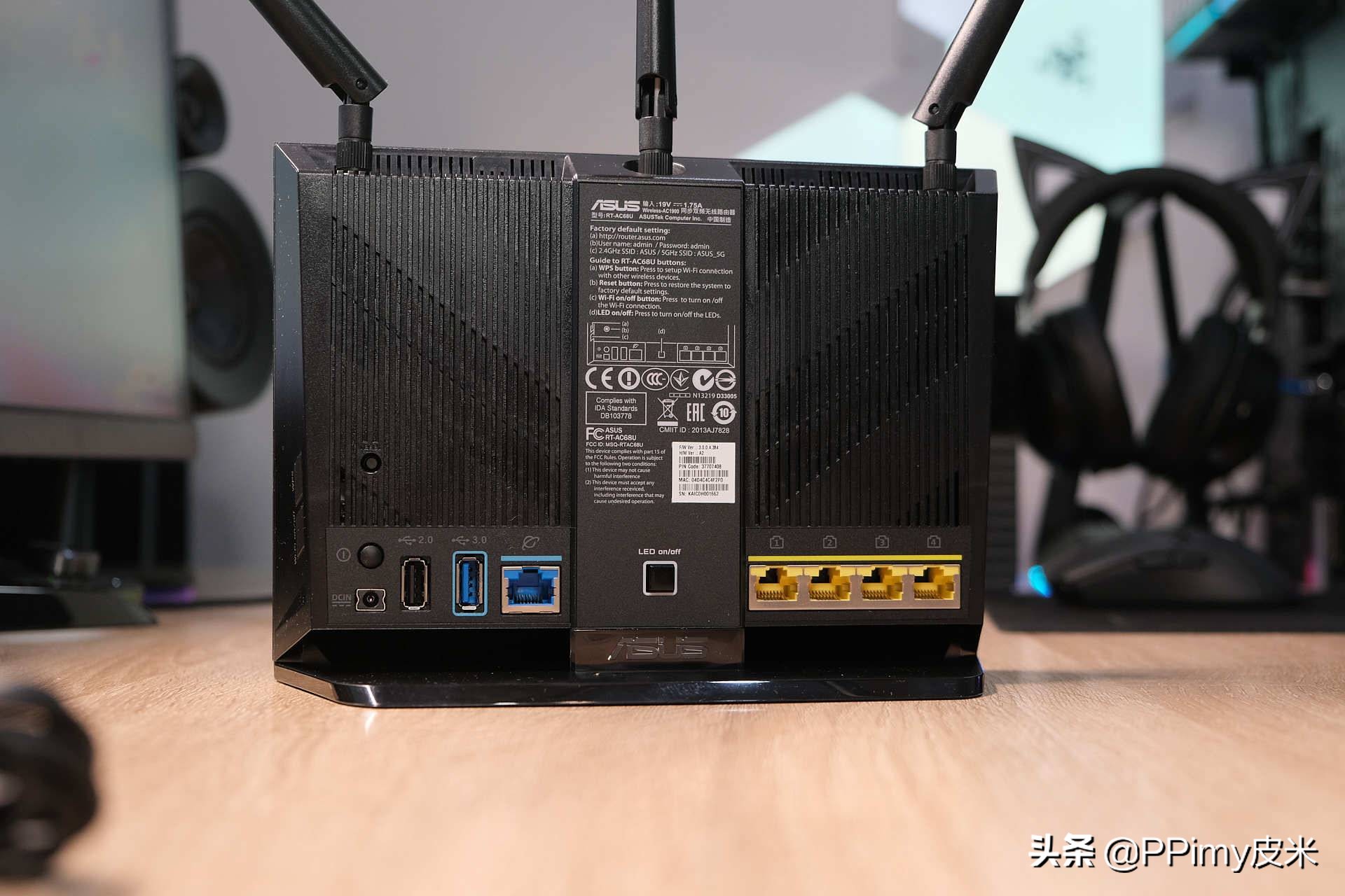 华硕家用路由器rtac88u,家用华硕千兆路由器ac68u