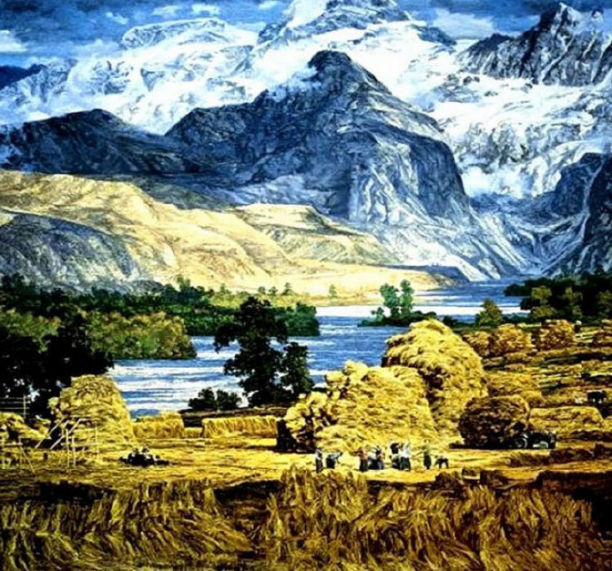 何冠林油画作品大全,何冠霖油画高清大图